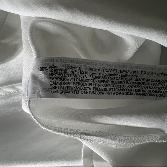 NEW ZARA FLOWY SHIRT WHITE | 4387/247 - Picture 12 of 12